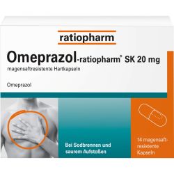 OMEPRAZOL-ratiopharm SK 20 mg magensaftr.Hartkaps. 14 St – Артикул 6113366 (артикул 6113366) Германия