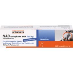 NAC-ratiopharm akut 200 mg Hustenlser Brausetabl. 20 St – Артикул 6322986 (артикул 6322986) Германия
