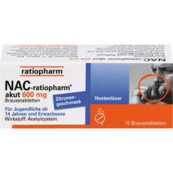 NAC-ratiopharm akut 600 mg Hustenlser Brausetabl. 10 St – Артикул 6322992 (артикул 6322992) Германия