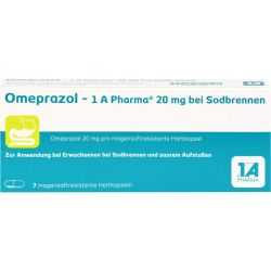 OMEPRAZOL-1A Pharma 20 mg bei Sodbrennen HKM 7 St – Артикул 6439501 (артикул 6439501) Германия