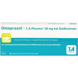 OMEPRAZOL-1A Pharma 20 mg bei Sodbrennen HKM 14 St – Артикул 6439524 (артикул 6439524) Германия