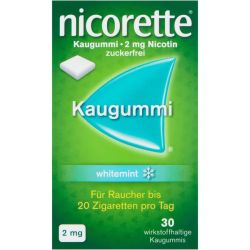 NICORETTE Kaugummi 2 mg whitemint 30 St – Артикул 7353606 (артикул 7353606) Германия