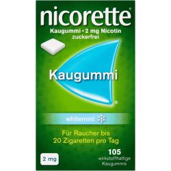NICORETTE Kaugummi 2 mg whitemint 105 St – Артикул 7353612 (артикул 7353612) Германия