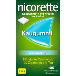 NICORETTE Kaugummi 4 mg whitemint 105 St – Артикул 7353635 (артикул 7353635) Германия