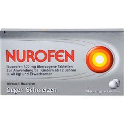 NUROFEN Ibuprofen 400 mg berzogene Tabletten 24 St – Артикул 8794436 (артикул 8794436) Германия
