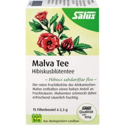 MALVATEE Hibiskusbltentee Bio Salus Filterbeutel 15 St – Артикул 9002377 (артикул 9002377) Германия