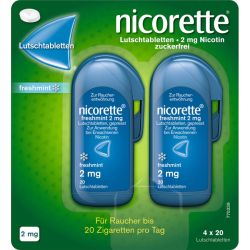 NICORETTE freshmint 2 mg Lutschtabletten gepresst 80 St – Артикул 9633907 (артикул 9633907) Германия
