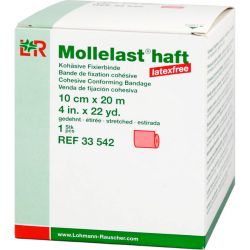 MOLLELAST haft Binden latexfrei 10 cmx20 m rot 1 St – Артикул 9885997 (артикул 9885997) Германия