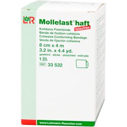 MOLLELAST haft Binden latexfrei 8 cmx4 m wei 1 St – Артикул 9886117 (артикул 9886117) Германия