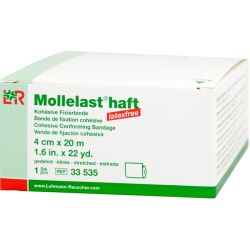MOLLELAST haft Binden latexfrei 4 cmx20 m wei 1 St – Артикул 9886152 (артикул 9886152) Германия