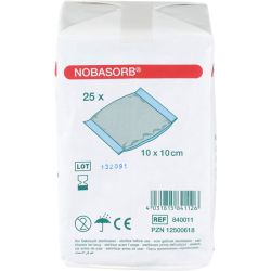 NOBASORB Saugkompressen 10x10 cm 25 St – Артикул 13981637 (артикул 13981637) Германия