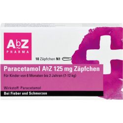 PARACETAMOL AbZ 125 mg Zpfchen 10 St – Артикул 2058601 (артикул 2058601) Германия