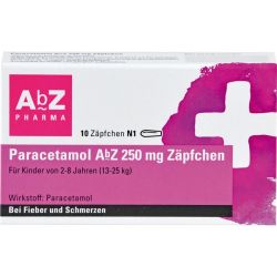 PARACETAMOL AbZ 250 mg Zpfchen 10 St – Артикул 2058630 (артикул 2058630) Германия