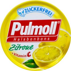 PULMOLL Hustenbonbons Zitrone+Vit.C zuckerfrei 50 g – Артикул 3342646 (артикул 3342646) Германия