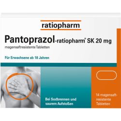 PANTOPRAZOL-ratiopharm SK 20 mg magensaftres.Tabl. 14 St – Артикул 5520856 (артикул 5520856) Германия