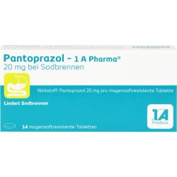 PANTOPRAZOL-1A Pharma 20mg bei Sodbrennen msr.Tab. 14 St – Артикул 6486311 (артикул 6486311) Германия