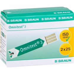 OMNITEST 3 Blutzucker Sensoren Teststreifen 2X25 St – Артикул 10266986 (артикул 10266986) Германия