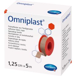 OMNIPLAST Fixierpflaster Textilgew.1,25 cmx5 m 1 St – Артикул 11163308 (артикул 11163308) Германия