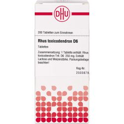 RHUS TOXICODENDRON D 6 Tabletten 200 St – Артикул 2104933 (артикул 2104933) Германия