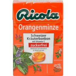RICOLA o.Z.Box Orangenminze Bonbons 50 g – Артикул 3912351 (артикул 3912351) Германия