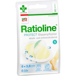 RATIOLINE protect Blasenpflaster 3,8x6 cm klein 5 St – Артикул 5023299 (артикул 5023299) Германия