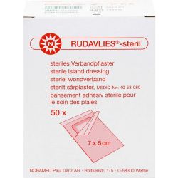 RUDAVLIES-steril Verbandpflaster 5x7 cm 50 St – Артикул 7092666 (артикул 7092666) Германия
