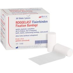 ROGGELAST Fixierbinden 8 cmx4 m ohne Cellophan 20 St – Артикул 8601288 (артикул 8601288) Германия