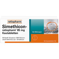 SIMETHICON-ratiopharm 85 mg Kautabletten 50 St – Артикул 1364796 (артикул 1364796) Германия