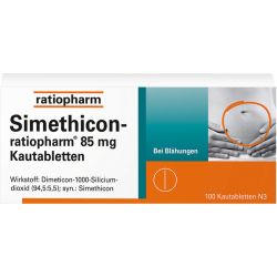 SIMETHICON-ratiopharm 85 mg Kautabletten 100 St – Артикул 1364804 (артикул 1364804) Германия
