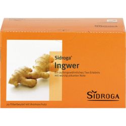 SIDROGA Ingwer Tee Filterbeutel 20X0.75 g – Артикул 2026630 (артикул 2026630) Германия
