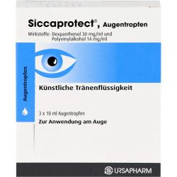 SICCAPROTECT Augentropfen 3X10 ml – Артикул 3005587 (артикул 3005587) Германия