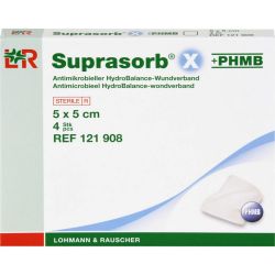 SUPRASORB X+PHMB HydroBalance Wundverb.5x5 cm 4 St – Артикул 7402380 (артикул 7402380) Германия