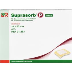 SUPRASORB P PU-Schaumv.selbstklebend 15x20 cm 4 St – Артикул 9442082 (артикул 9442082) Германия