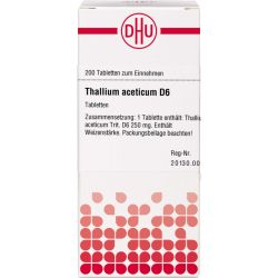 THALLIUM ACETICUM D 6 Tabletten 200 St – Артикул 2119745 (артикул 2119745) Германия