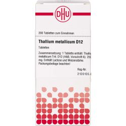 THALLIUM METALLICUM D 12 Tabletten 200 St – Артикул 2812788 (артикул 2812788) Германия