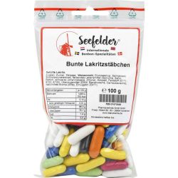 SEEFELDER bunte Lakritzstbchen KDA 100 g – Артикул 7473049 (артикул 7473049) Германия