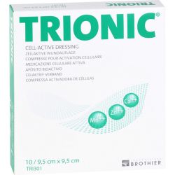 TRIONIC Wundauflage 9,5x9,5 cm 10 St – Артикул 11076555 (артикул 11076555) Германия