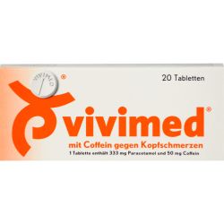VIVIMED mit Coffein gegen Kopfschmerzen Tabletten 20 St – Артикул 410324 (артикул 410324) Германия