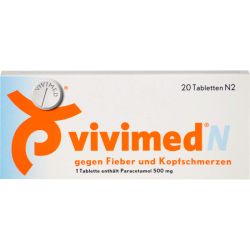 VIVIMED N gegen Fieber und Kopfschmerzen Tabletten 20 St – Артикул 410353 (артикул 410353) Германия