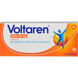 VOLTAREN Dolo 25 mg berzogene Tabletten 20 St – Артикул 927263 (артикул 927263) Германия