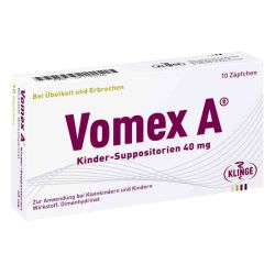 Vomex A Kinder 40mg (10 stk) – Артикул 1116526 (артикул 1116526) Германия