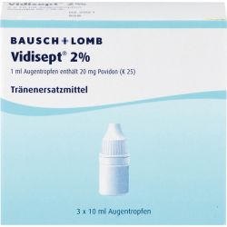 VIDISEPT 2% Augentropfen 3X10 ml – Артикул 1746569 (артикул 1746569) Германия