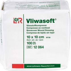 VLIWASOFT Vlieskompressen 10x10 cm unsteril 4l. 100 St – Артикул 3806933 (артикул 3806933) Германия