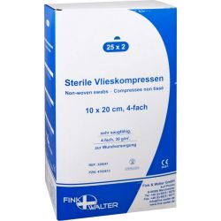 VLIESKOMPRESSEN 10x20 cm steril 4fach 25X2 St – Артикул 4793813 (артикул 4793813) Германия