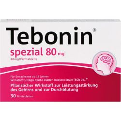 TEBONIN spezial 80 mg Filmtabletten 30 St – Артикул 6997431 (артикул 6997431) Германия