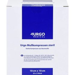 URGO MULLKOMPRESSEN 10x10 cm steril 25X2 St – Артикул 7237863 (артикул 7237863) Германия