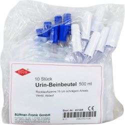 URIN BEINBEUTEL 500 ml Rckl.Sp.m.Abl.schrg 10 St – Артикул 7517108 (артикул 7517108) Германия