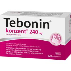 TEBONIN konzent 240 mg Filmtabletten 120 St – Артикул 7752045 (артикул 7752045) Германия