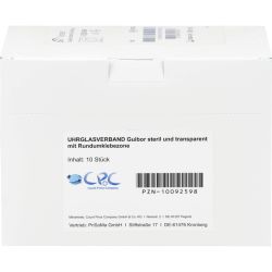 UHRGLASVERBAND steril transparent m.Rundumkleb.CPC 10 St – Артикул 10092598 (артикул 10092598) Германия