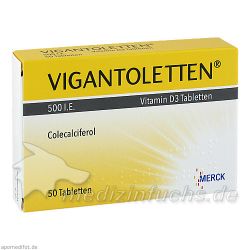 VIGANTOLETTEN 500 I.E. Vitamin D3 Tabletten, 50 ST – Артикул 1245399 (артикул 1245399) Германия